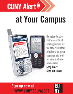 Sign up to CUNY Alert