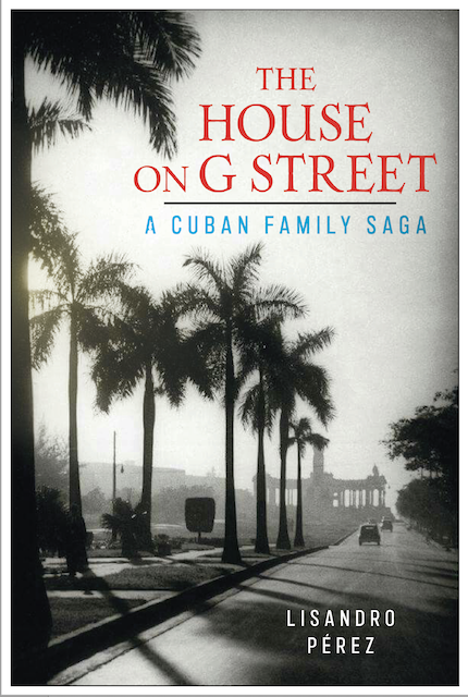 Book cover featuring an avenue lined with palm trees in Havana, Cuba.