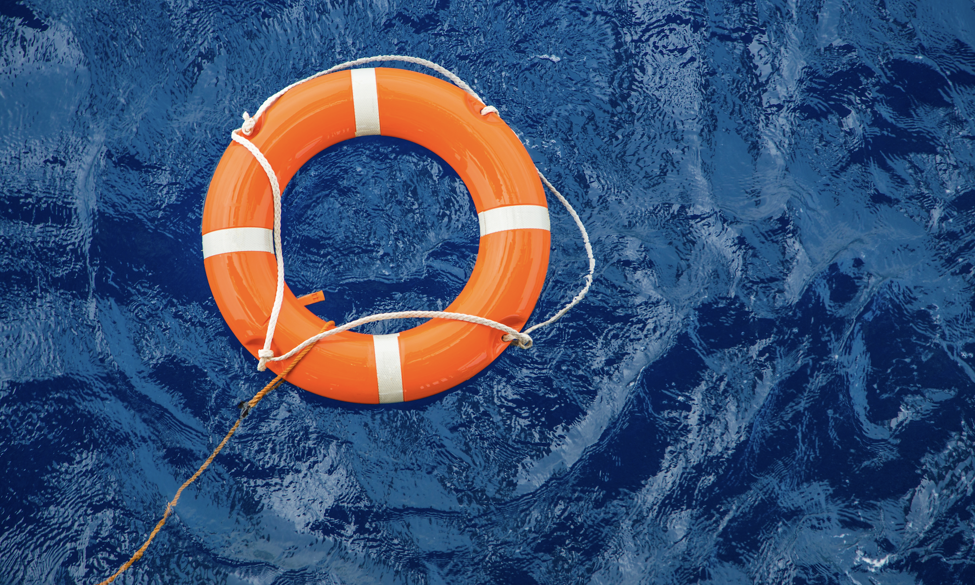 Image of a life buoy in water