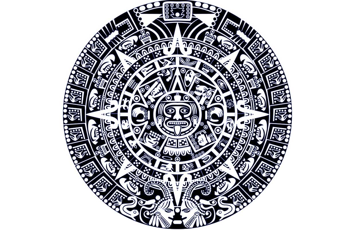 Stock Vector ID: 125552171 Vector of Mayan calendar on white background