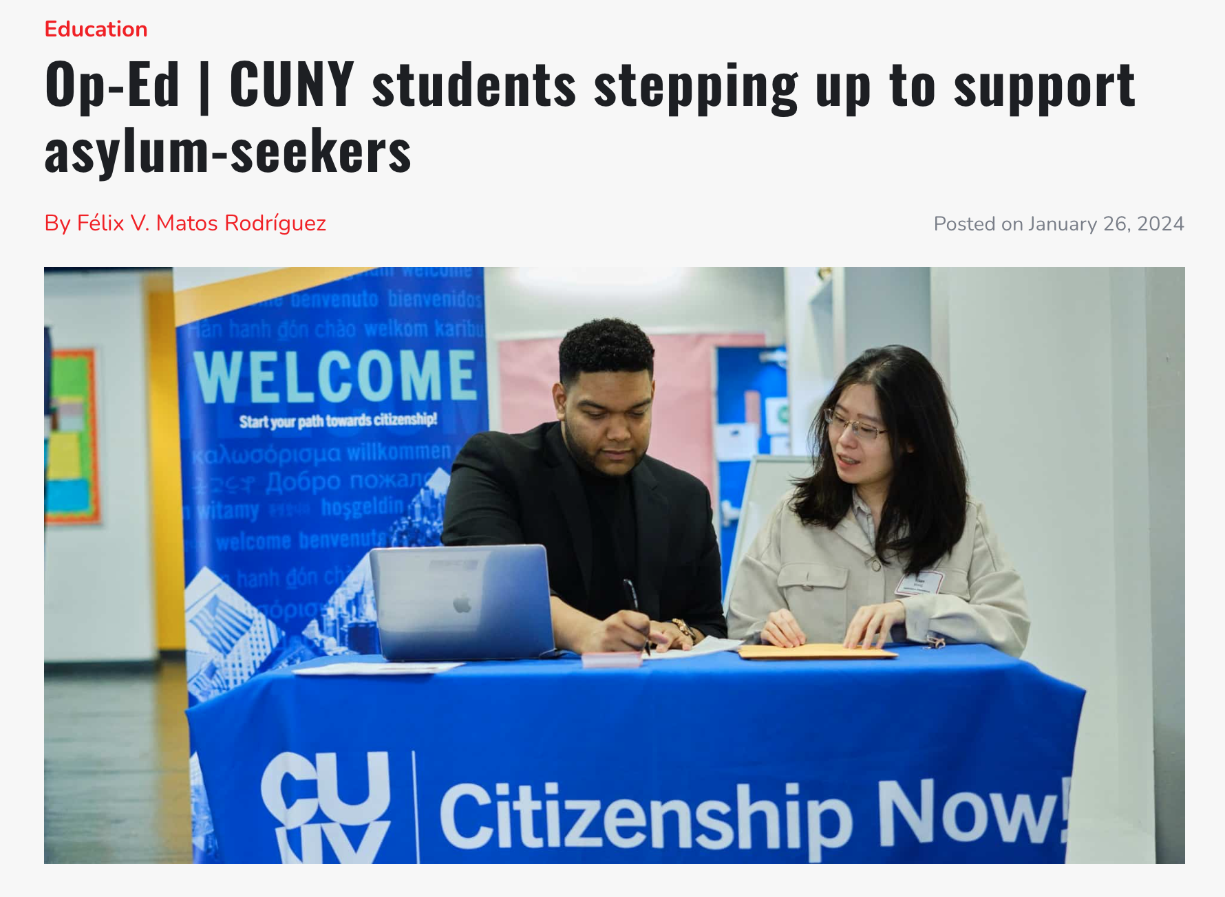 Certificate in Spanish Legal Translation and Interpreting: John Jay College Students Stepping Up to Support Asylum-Seekers