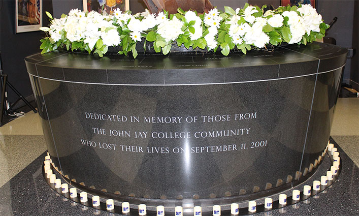 September 11 Memorial Sculpture at John Jay College