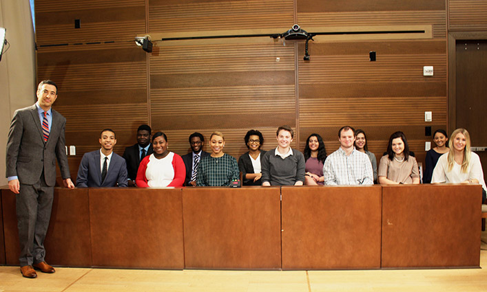 “The Beat with Ari Melber,” invited John Jay students from the College’s Pre-Law Institute to participate in athe show