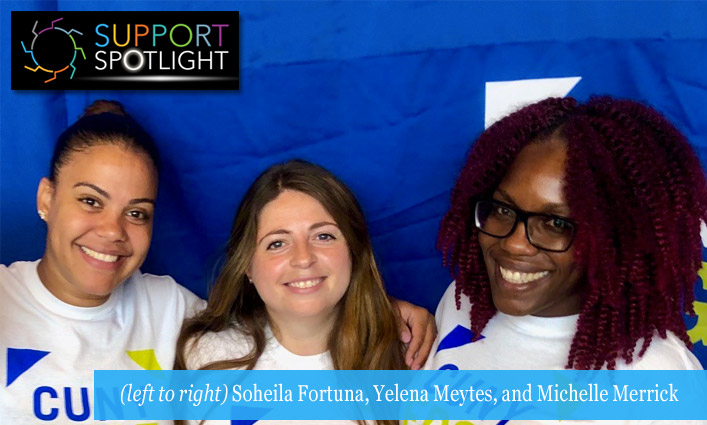 (left to right) Soheila Fortuna, Yelena Meytes, and Michelle Merrick
