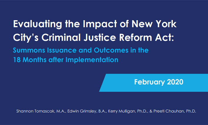 New York City Experiences 94% Decline In Criminal Summonses After Criminal Justice Reform Act (CRJA)
