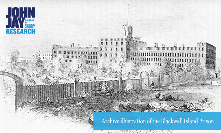 Archive illustration of the Blackwell Island Prison