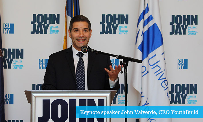 keynote speaker John Valverde, CEO YouthBuild 