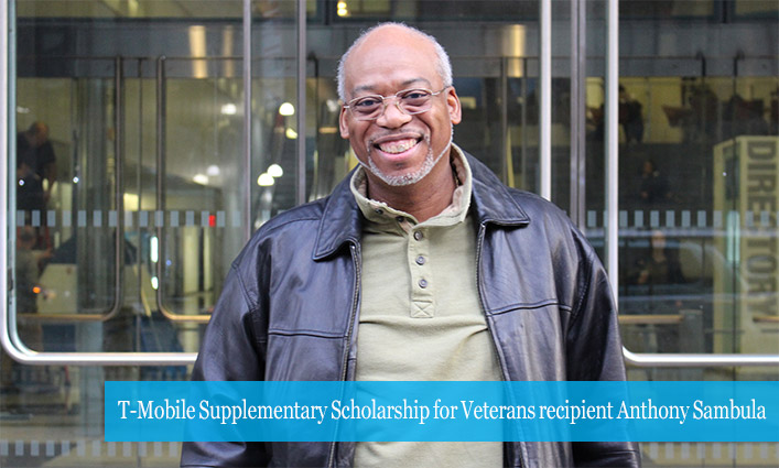 T-Mobile Supplementary Scholarship for Veterans recipient Anthony Sambula