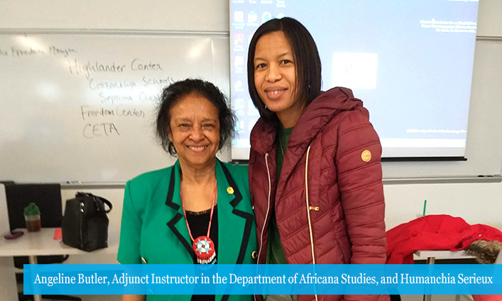 Angeline Butler, Adjunct Instructor in the Department of Africana Studies and Humanchia Serieux