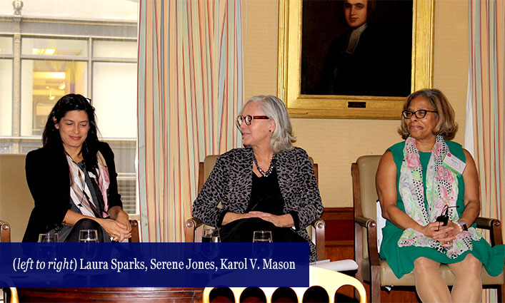 Lessons in Leadership From College Presidents (left to right) Laura Sparks, Serene Jones, Karol V. Mason 