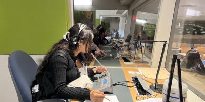 Interpreting student at UN