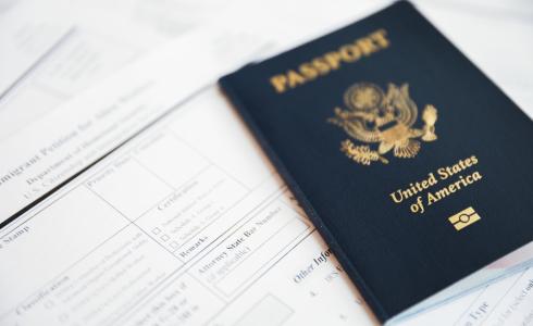 US passport and forms