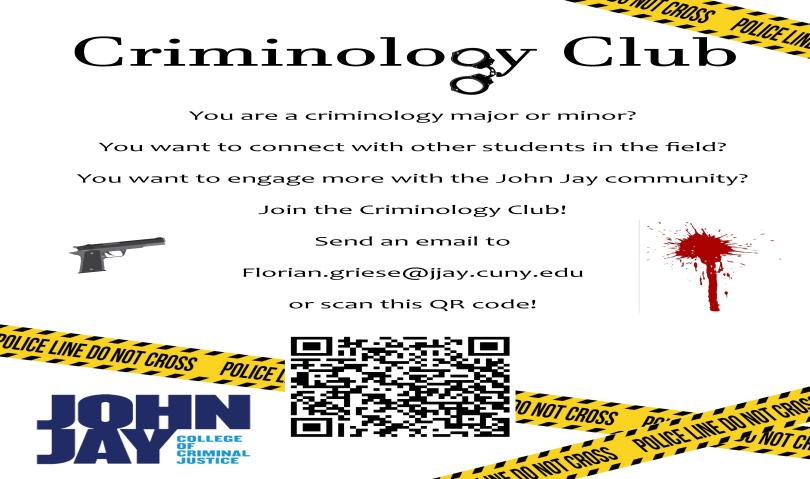 Criminology  Club Flyer