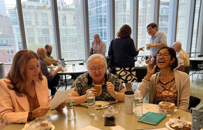 Fall 2023 FDD lunch group sharing laughter