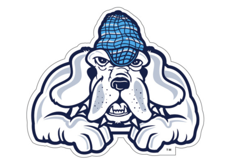 Image of the John Jay College Bloodhound Mascot