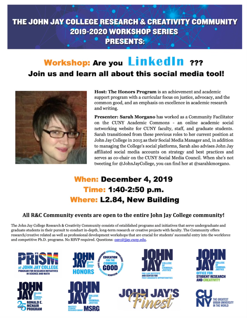 OSRC LinkedIn Workshop Flyer