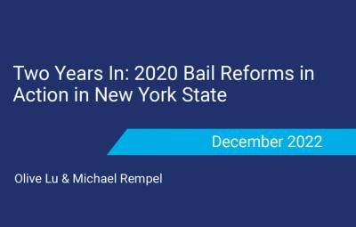 Bail Reform Impact Report Cover