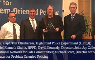 High Point Police Department Receives 2016 Herman Goldstein Award for Excellence in Problem-Oriented Policing