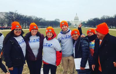 Ismary Calderon with other DREAMers in D.C.