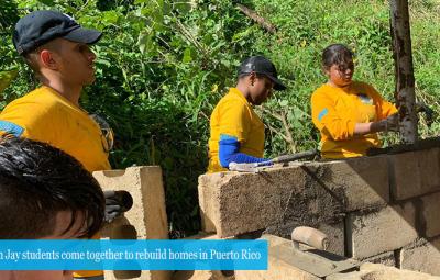 John Jay students come together to rebuild homes in Puerto Rico