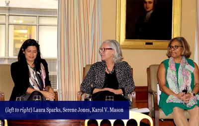 Lessons in Leadership From College Presidents (left to right) Laura Sparks, Serene Jones, Karol V. Mason 